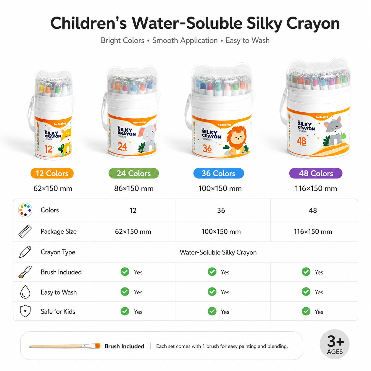 Kids Silky Crayons