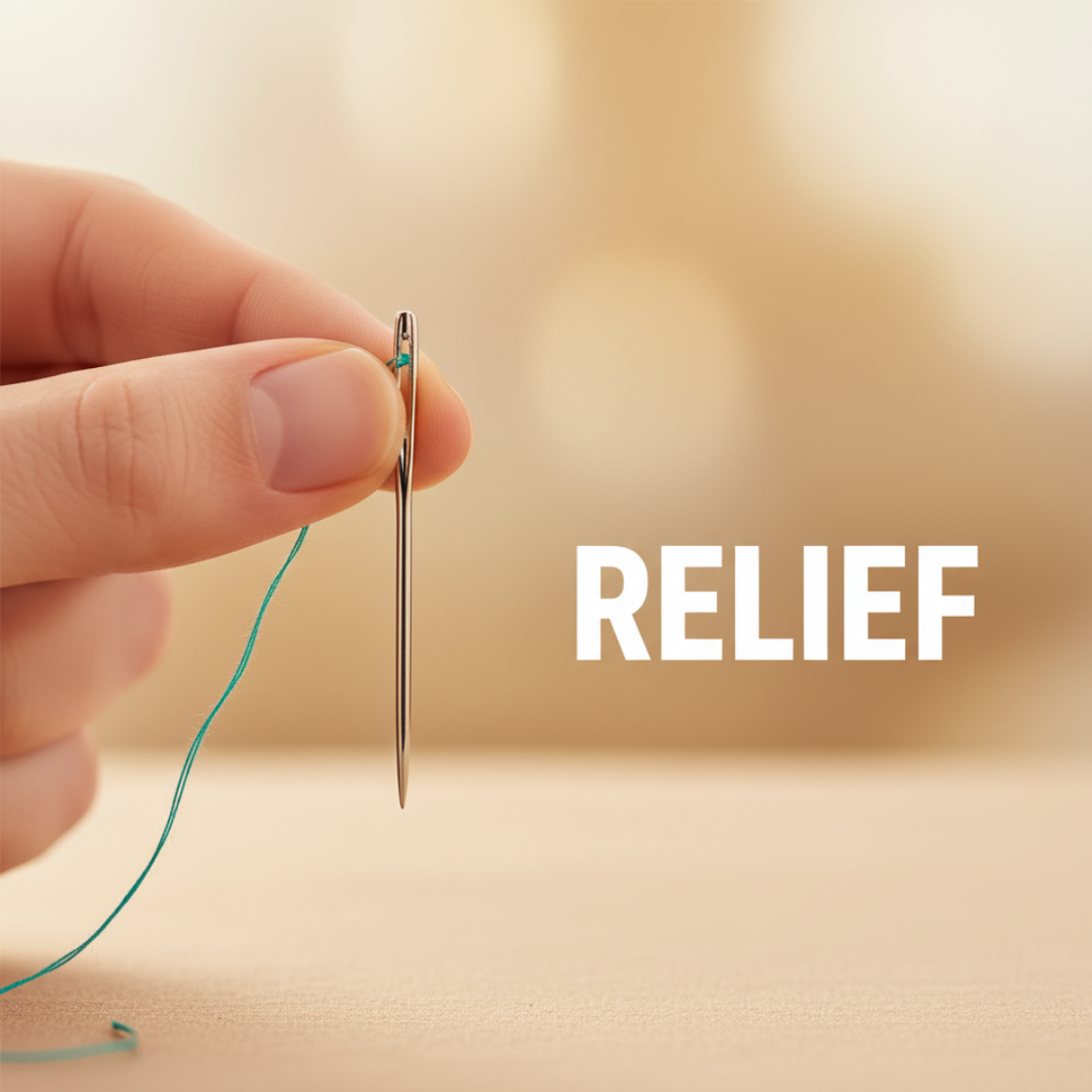 EasyThread Complete Sewing Kit - 34-Piece Set with Large-Eye Needles