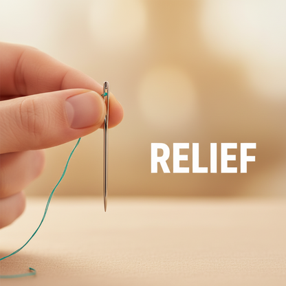 EasyThread Complete Sewing Kit - 34-Piece Set with Large-Eye Needles