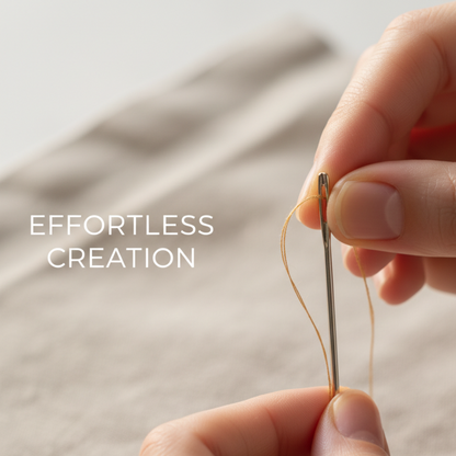 EasyThread Complete Sewing Kit - 34-Piece Set with Large-Eye Needles