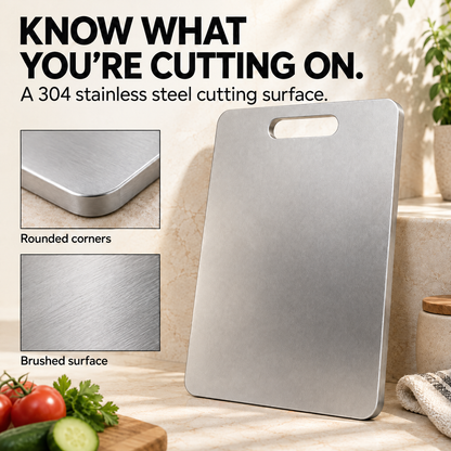 Alva Stainless Steel Cutting Board