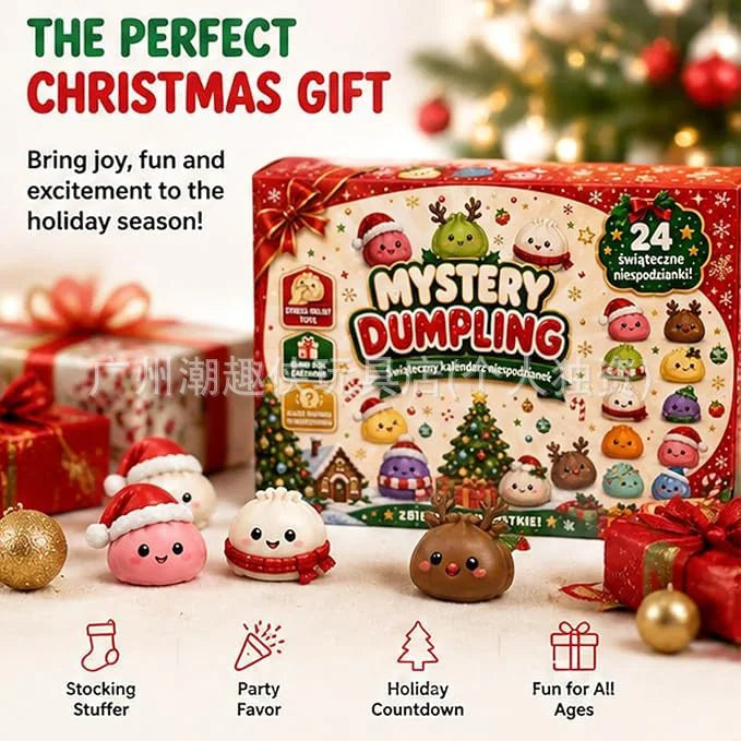 Christmas Mystery Dumpling advent calendar marked with 24 surprises